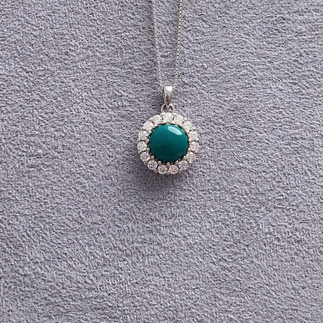 未镶嵌绿松石吊坠