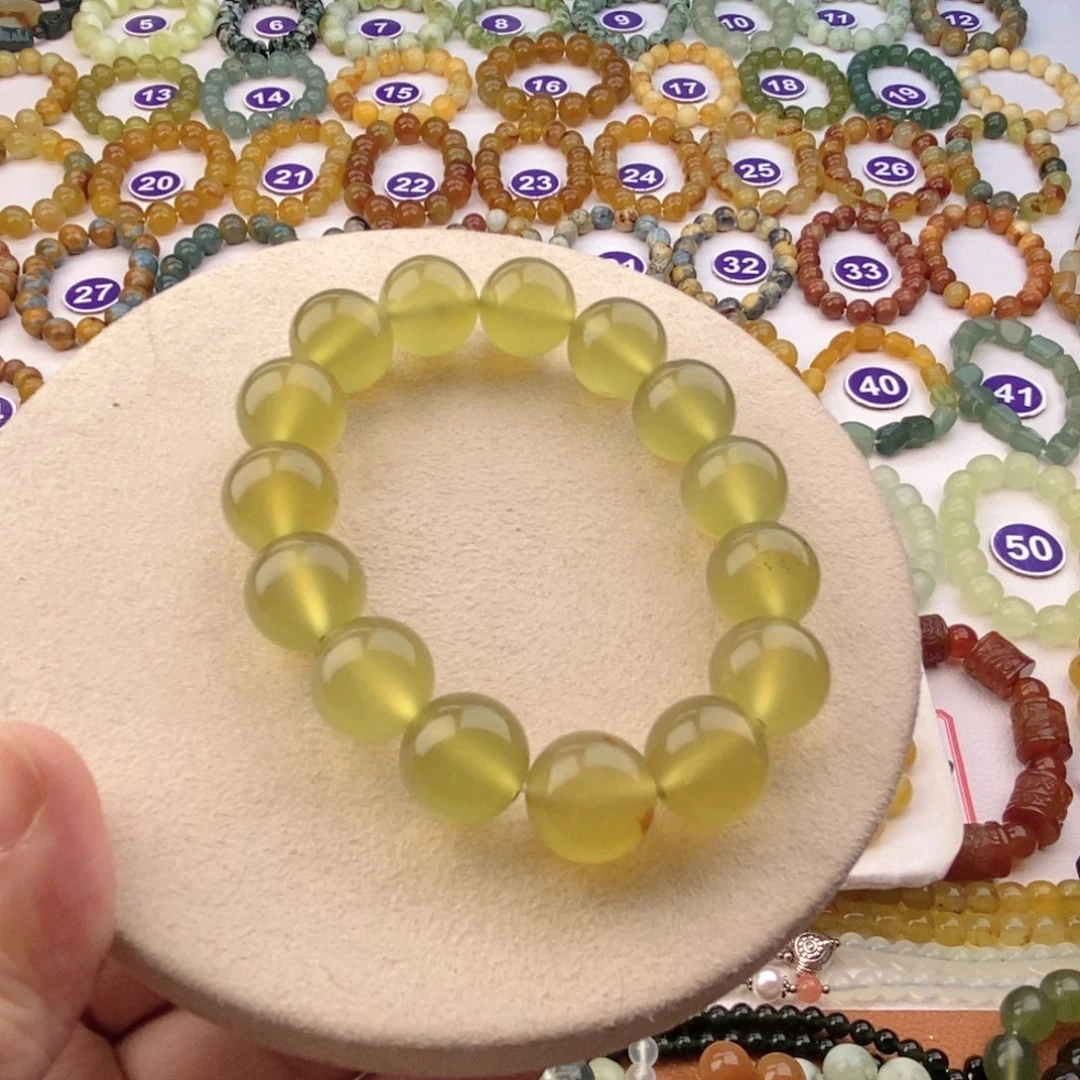 未镶嵌蛇纹石玉手串C*Z