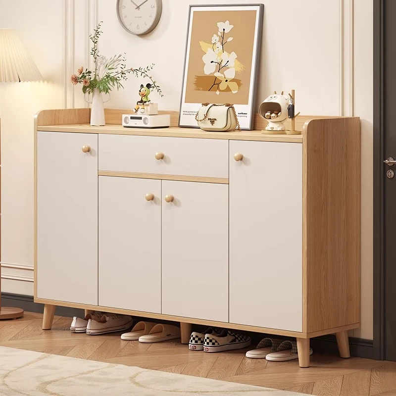 鞋架子多层家用鞋柜家用门口鞋柜靠墙一体柜鞋柜收纳不占空间