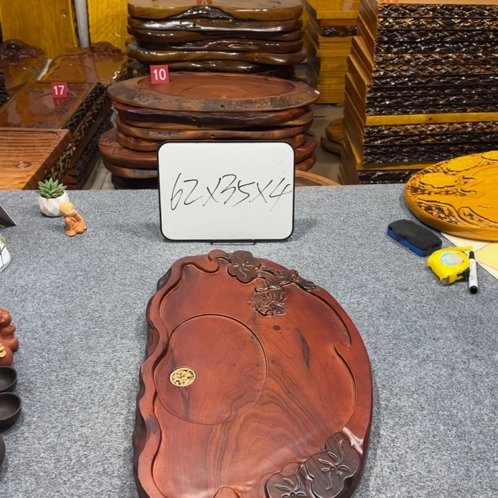 转***路整板无拼接实木茶盘