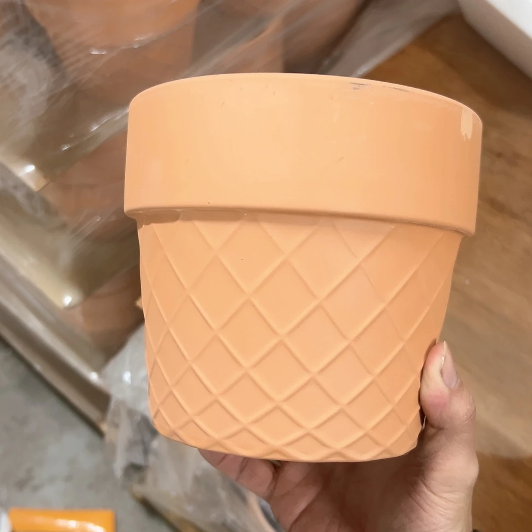 【闪购商品】红陶网格16口14高1个【微瑕无售后】