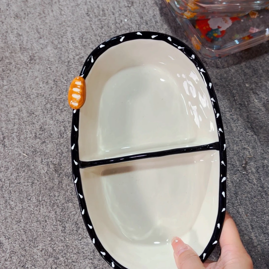 陶瓷碱水结面包沙拉碗微微瑕