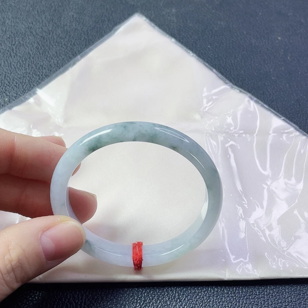 翡翠未镶嵌手镯贵妃54宽10厚7.5