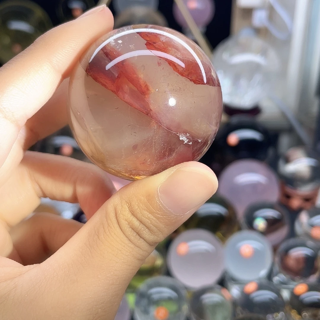 未镶嵌珠宝半成品水晶红椒花4.67