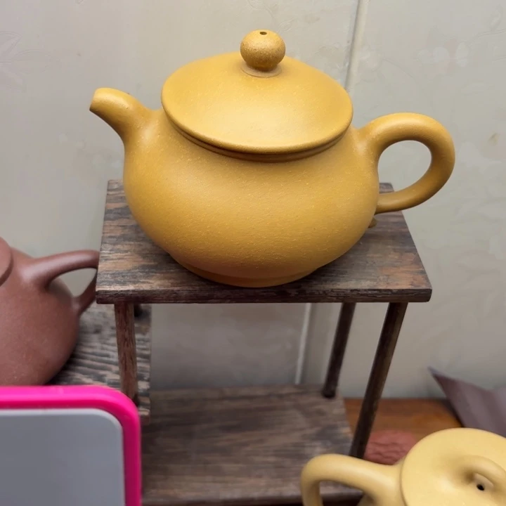 茶壶紫砂原矿半手工黄金段泥潘壶200cc