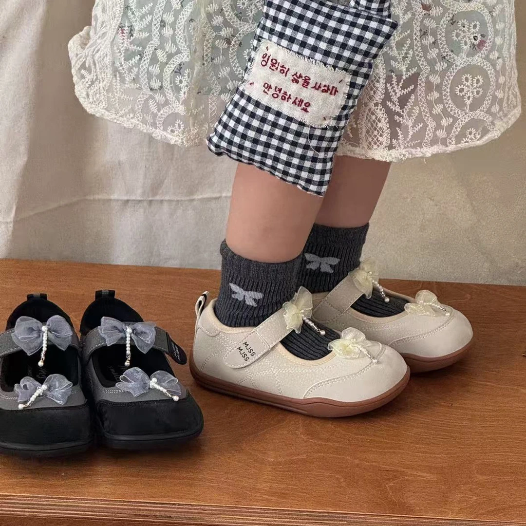 2025春秋新款童鞋女休闲小皮鞋低帮公主鞋韩版儿童软底玛丽珍鞋潮