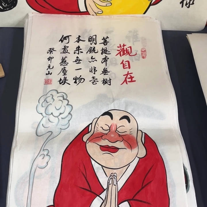 国画禅意画纯手绘作品