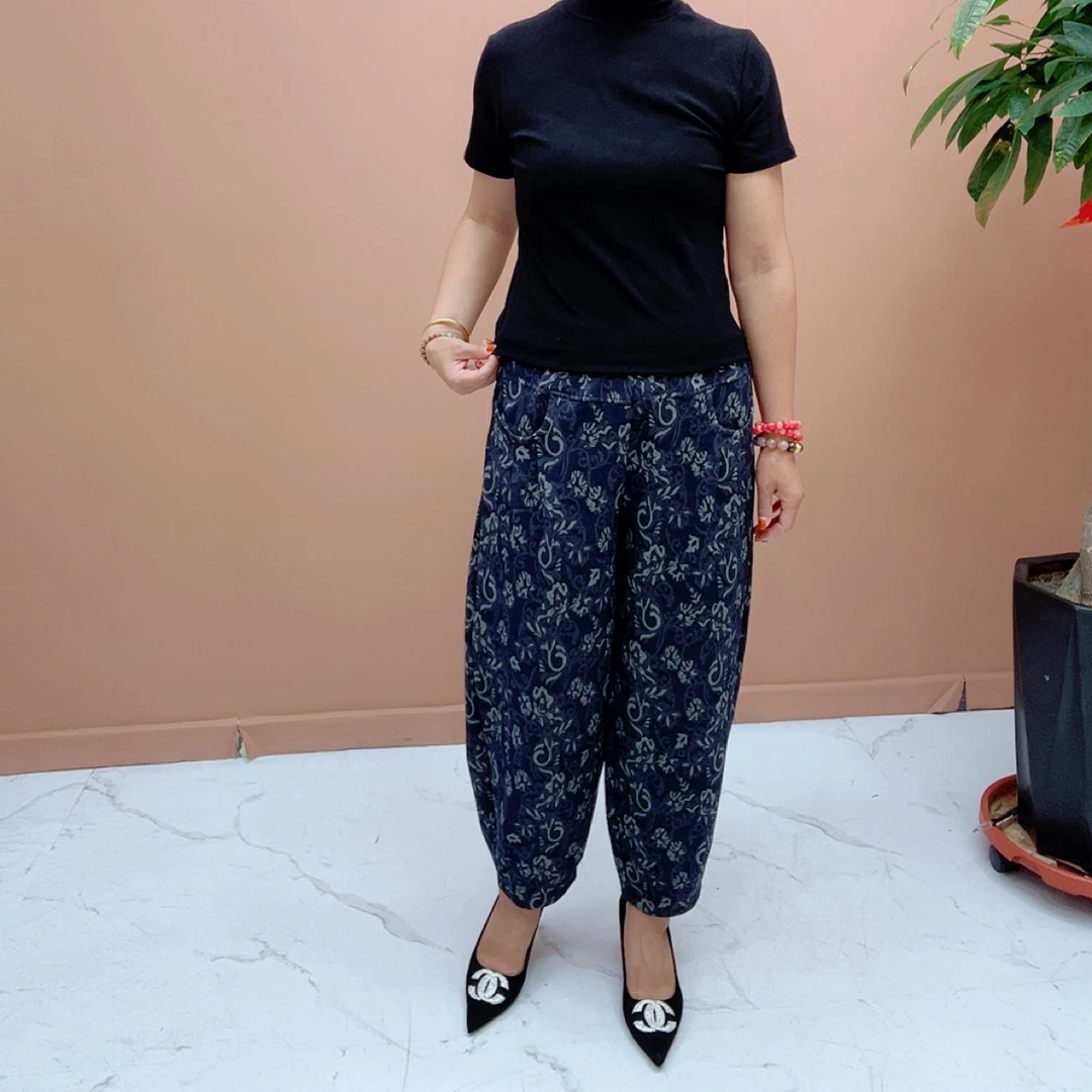 1526秋季新款人柔棉花苞裤百搭时尚