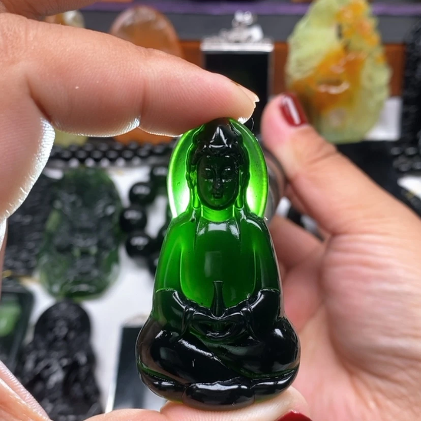 【闪购商品】蛇纹石玉颈饰未镶嵌用****3