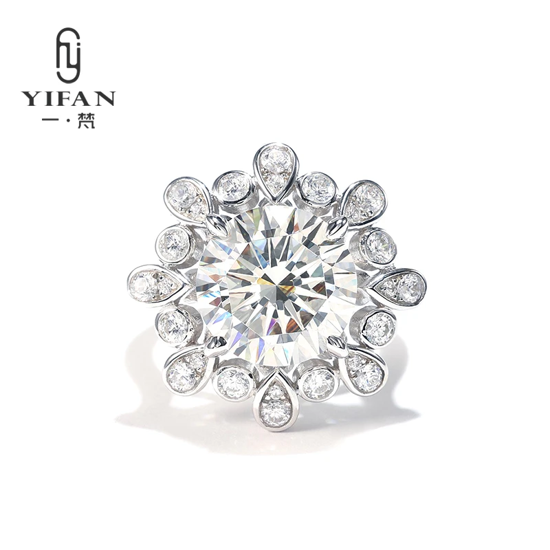 925银合成锆石戒指 一梵  1035-时尚潮流小雏菊太阳花经典戒指