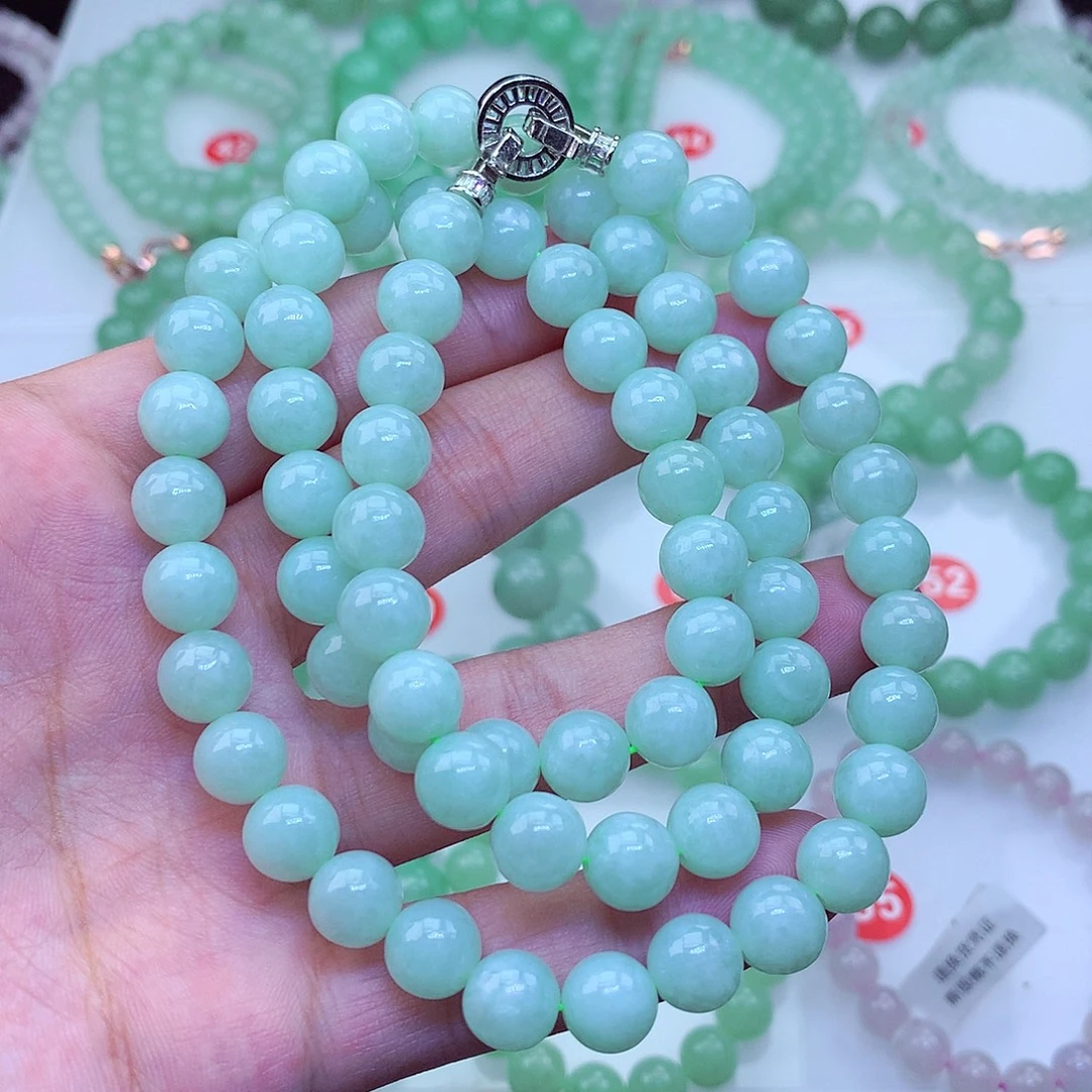 翡翠未镶嵌毛衣链