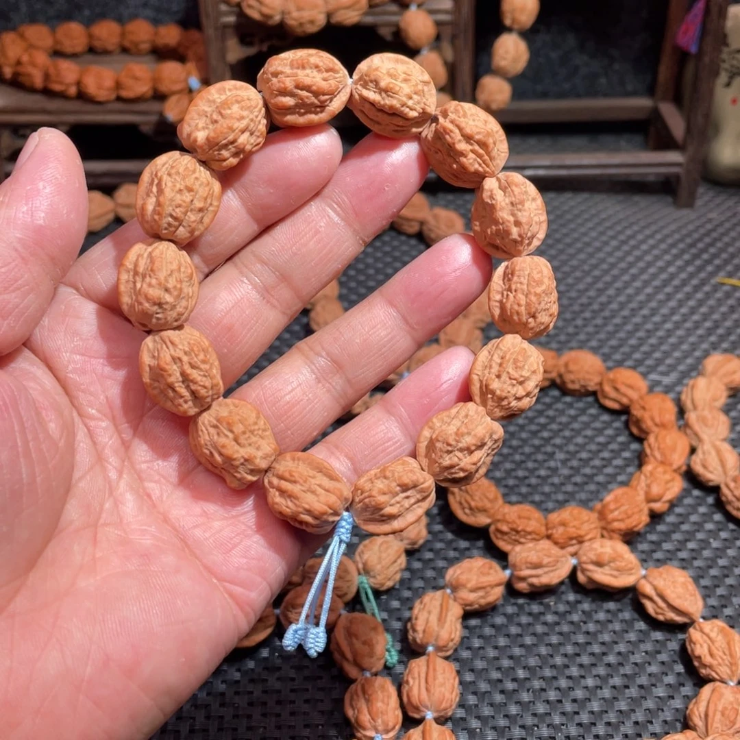 文玩核桃手串 原生态 嵩山老树蛤蟆头