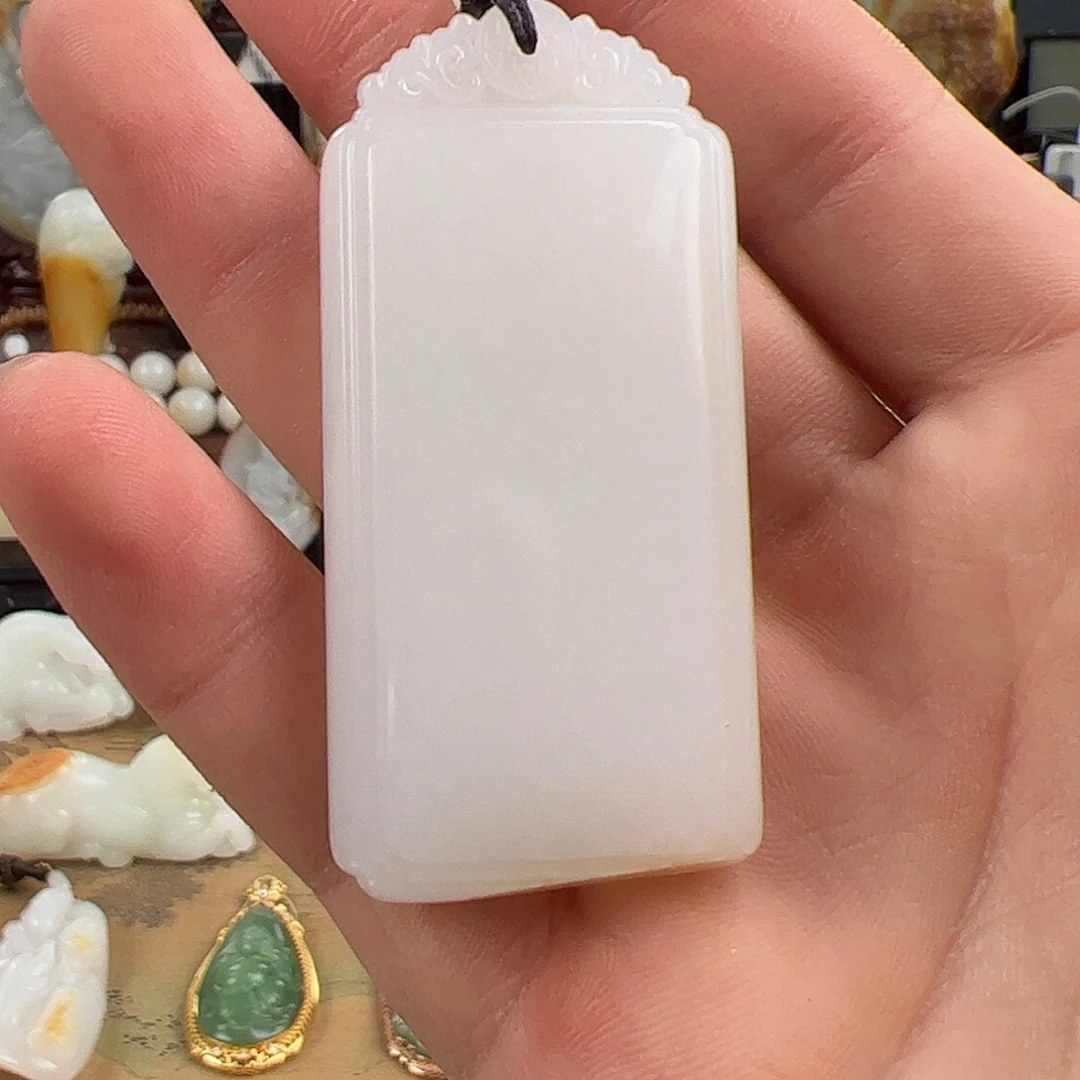 和田玉未镶嵌挂件