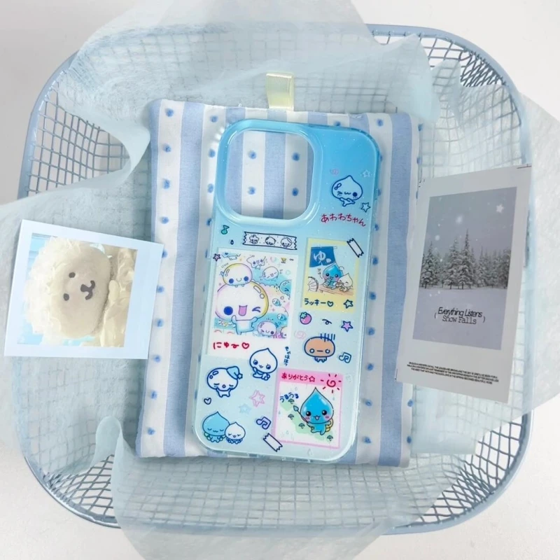 奥菲顿古早泡泡小人适用iPhone1615大孔手机壳华为vivo小米oppo套