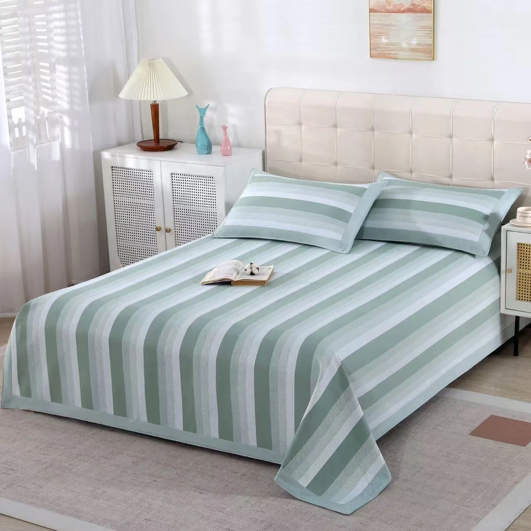 粗布软凉席纯棉床单床盖