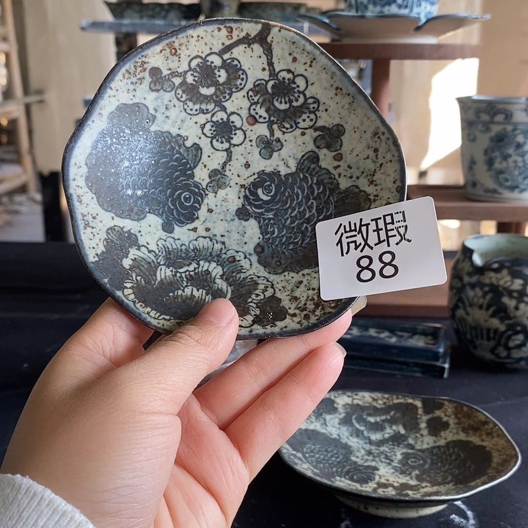 陶手工手绘青花高温陶瓷