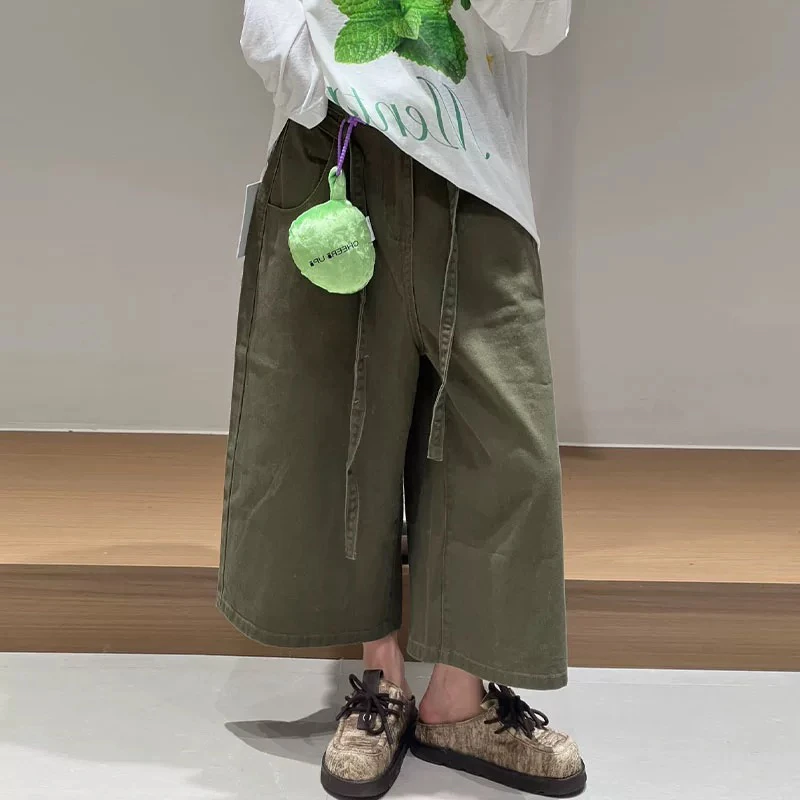 CHEER UP UNIFORM25设计师品牌夏季新款发声玩具牛仔中裤