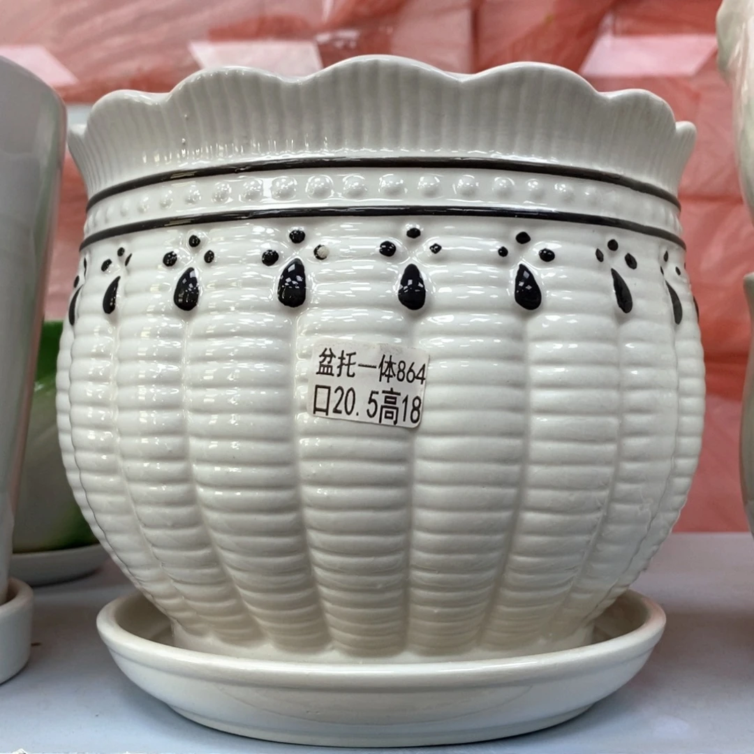 @夏西陶瓷花盆@@5864