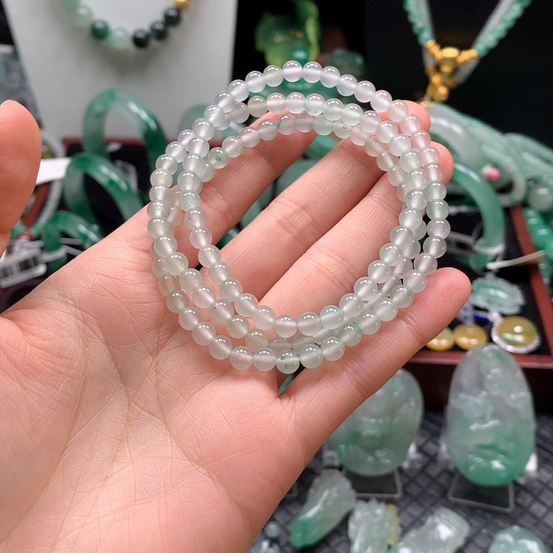 石英质玉未镶嵌项链