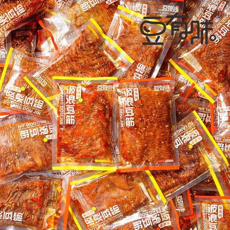 豆有味波浪豆筋鞋底辣条豆皮辣片豆制品零食儿时休闲小吃小包装