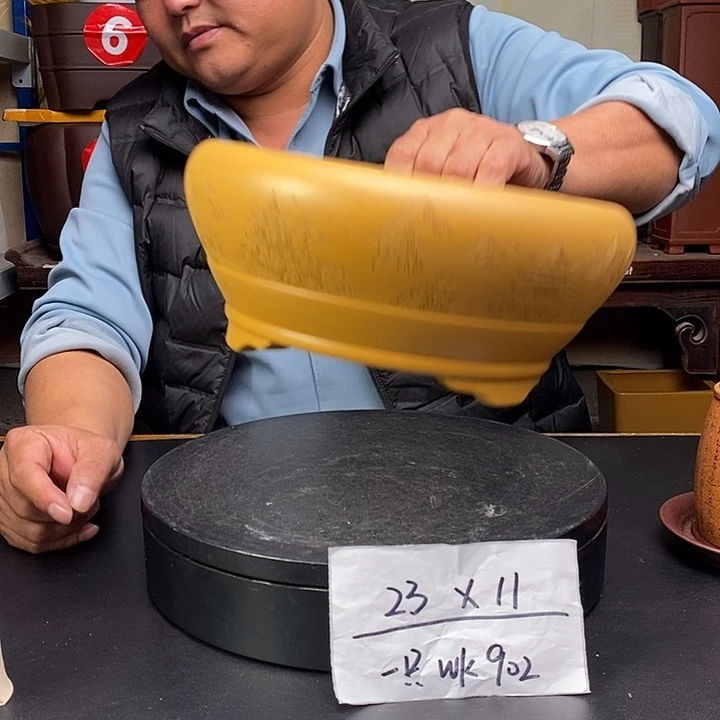 紫砂花盆货号一只WK902