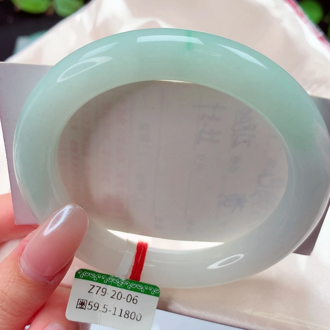 翡翠未镶嵌手镯缅甸天然a会翡翠手镯