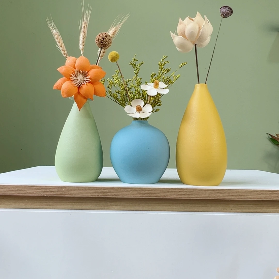 摆件花瓶带花高度20-30厘米左右