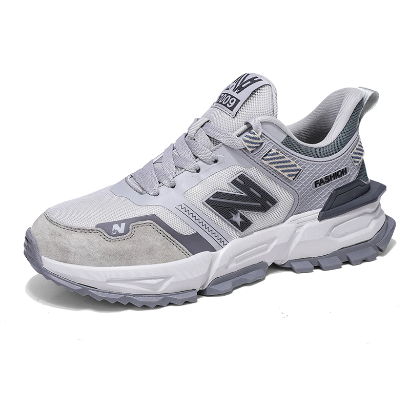 全真皮秋冬穿搭男士运动鞋轻便男女鞋软底软面百搭情侣休闲慢跑鞋