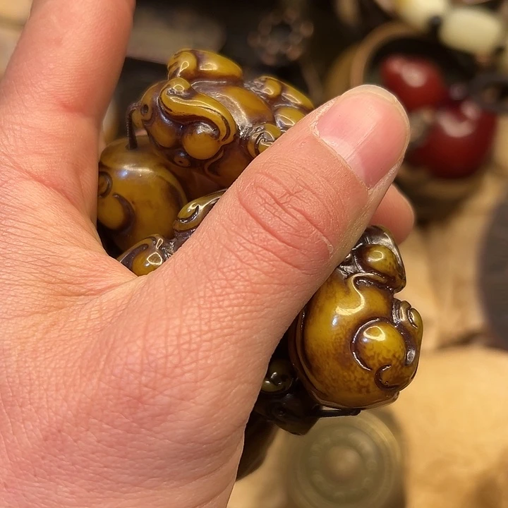 琥珀手链未镶嵌蜜蜡手串没了没了我