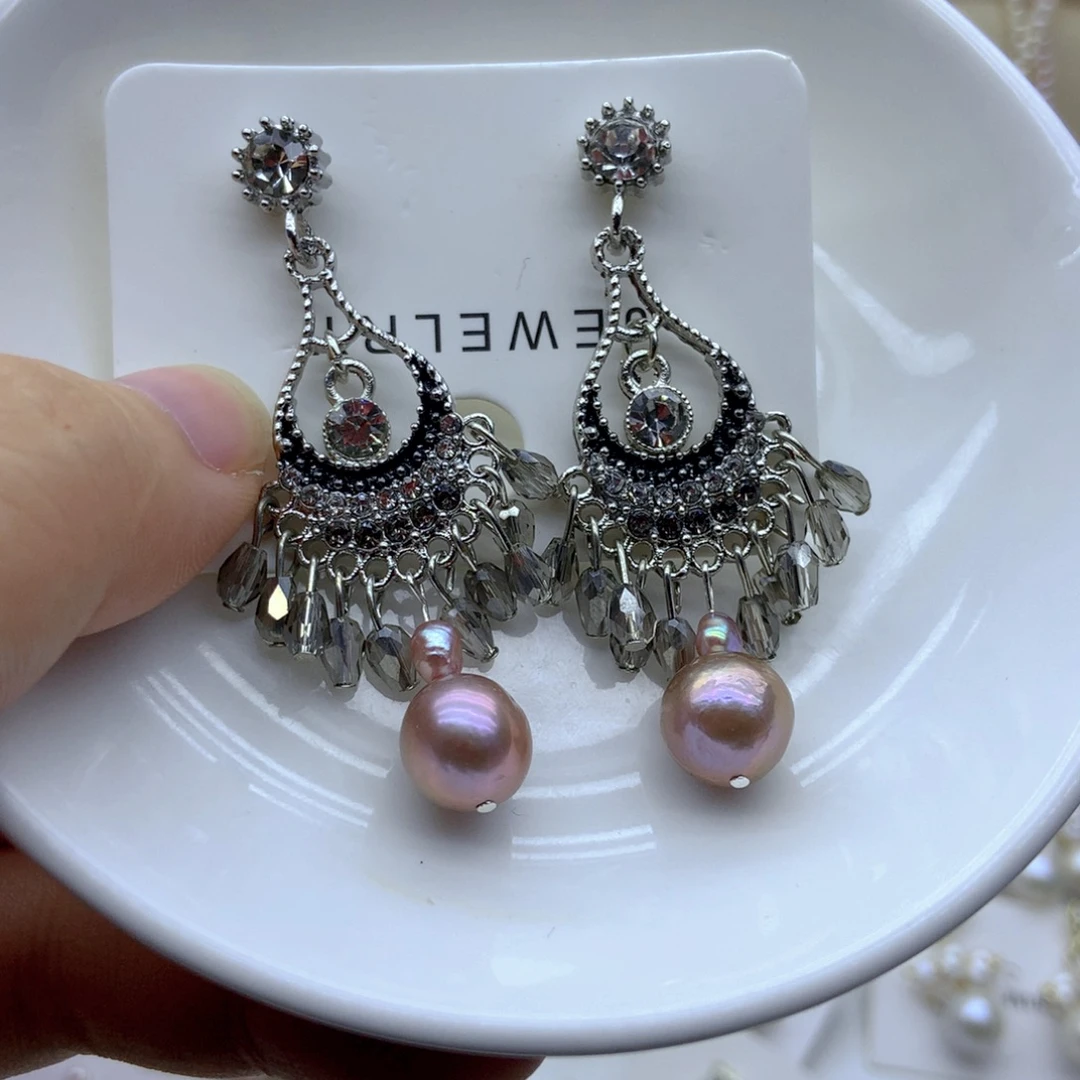 淡水珍珠耳饰未镶嵌