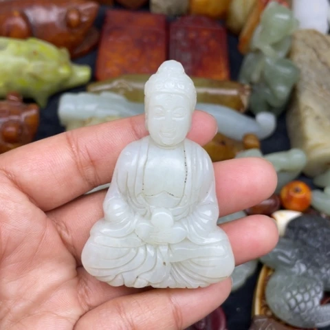蛇纹石玉未镶嵌颈饰38