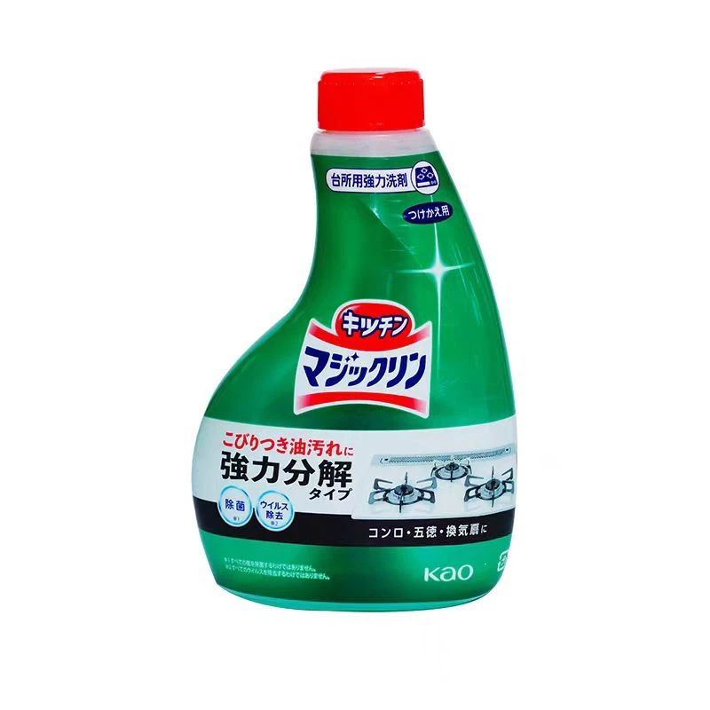 日本进口花王油污净厨房强力除油去油垢油烟机清洗剂400ml替换装