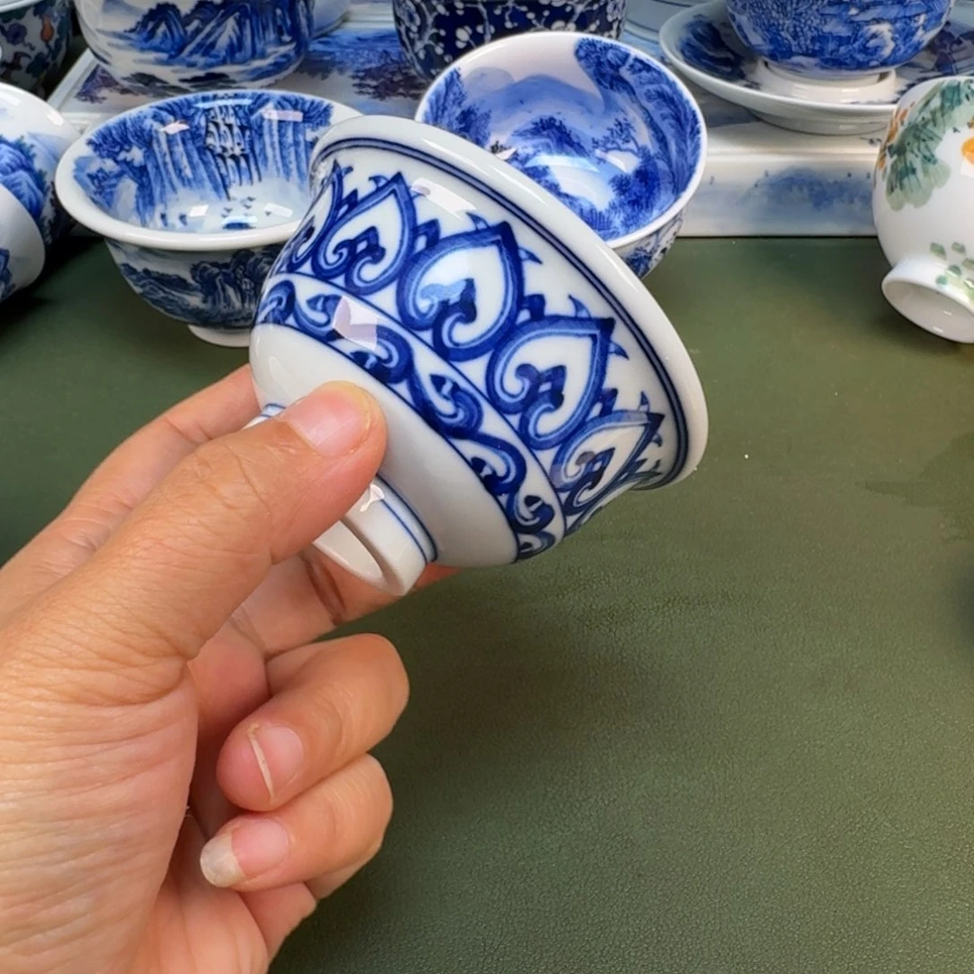陶景德镇纯手绘茶具圆圆227