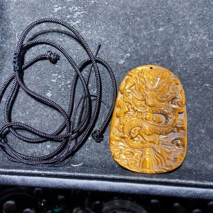木变石（虎睛石）吊坠(不含链)未镶嵌^**鱼
