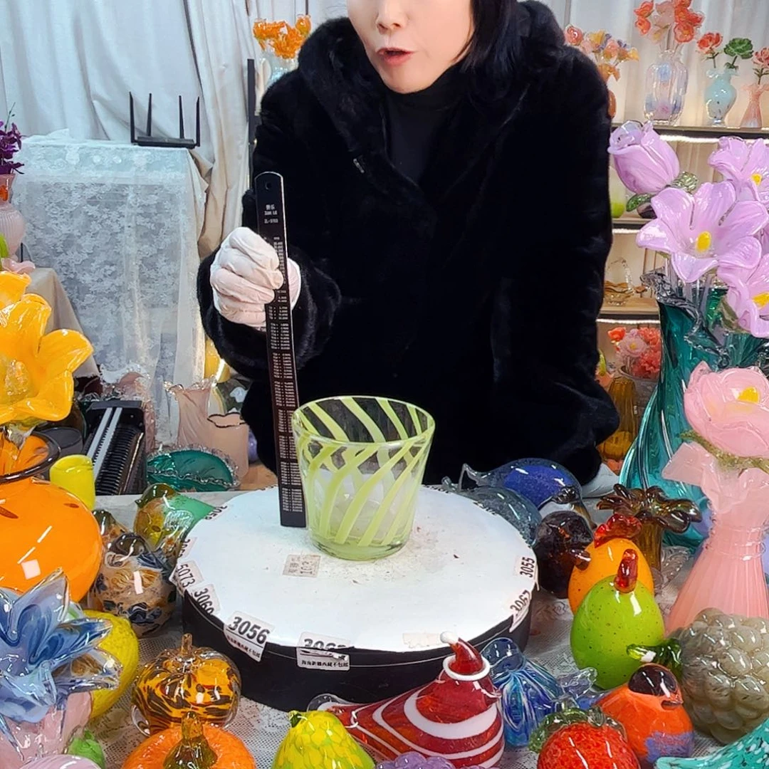 杯家悦美居琉璃摆件