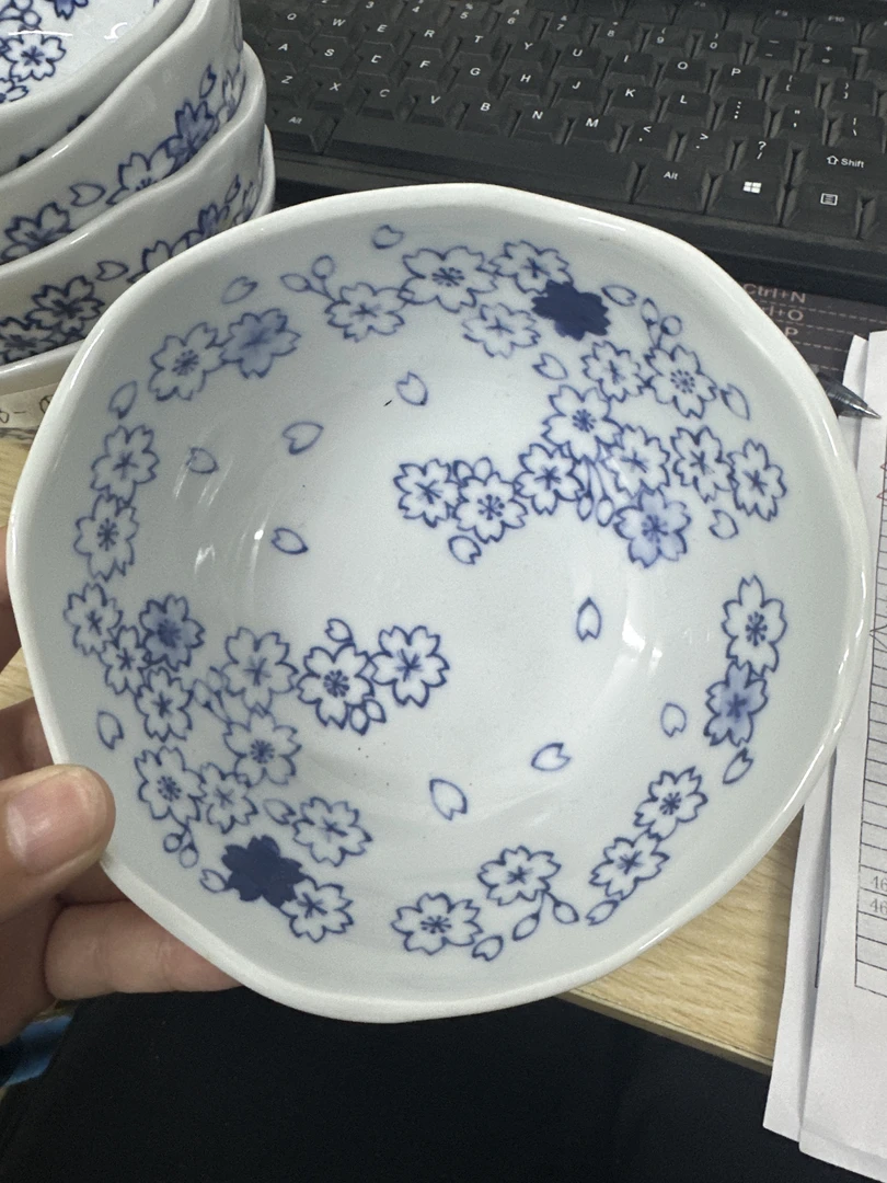 油田烧挂边碗