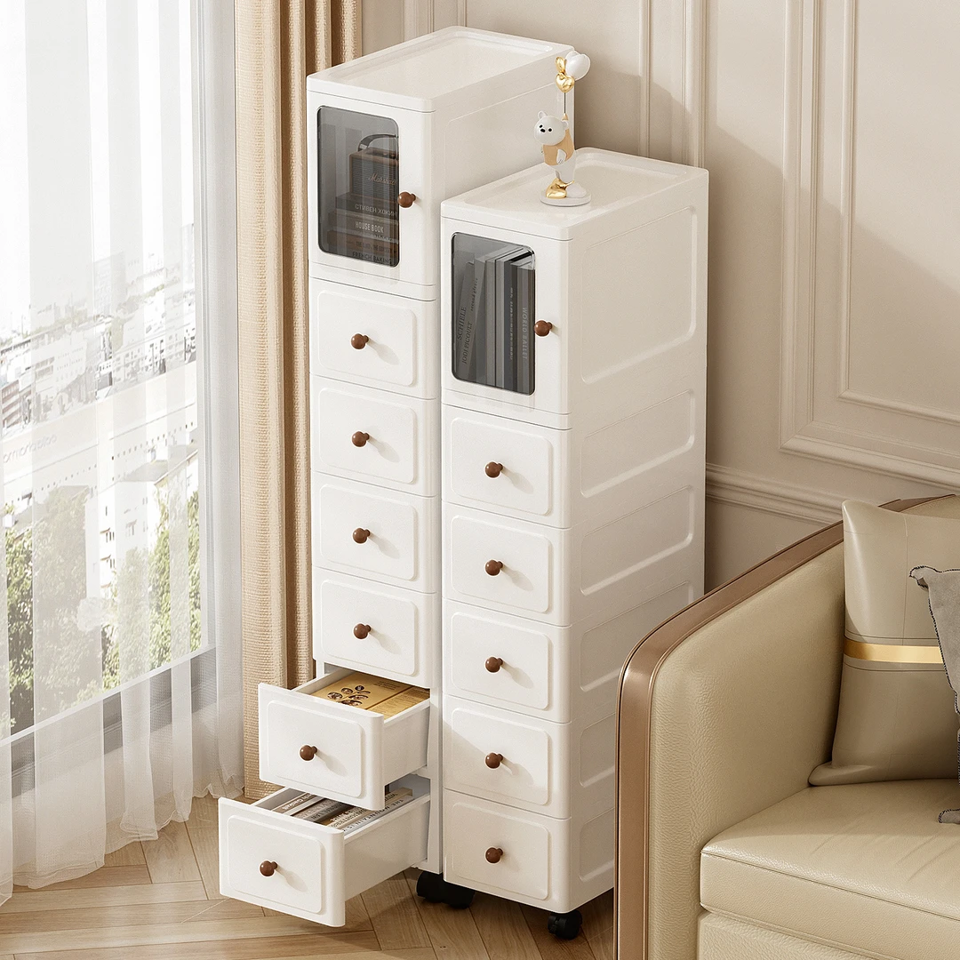 夹缝收纳柜家用客厅超窄边柜厨房卫生间储物缝隙置物架卧室床头柜