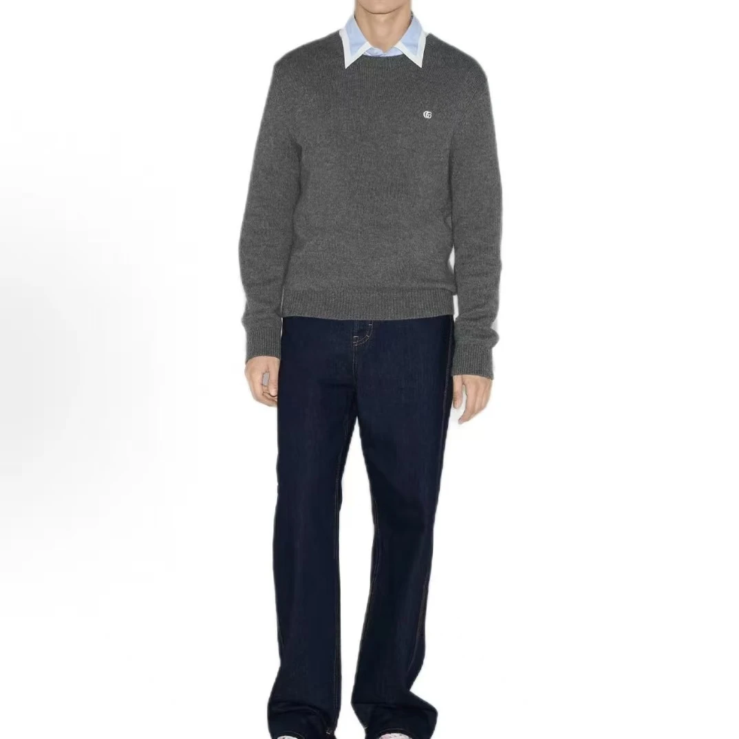 双G刺绣羊毛混纺打底衫1