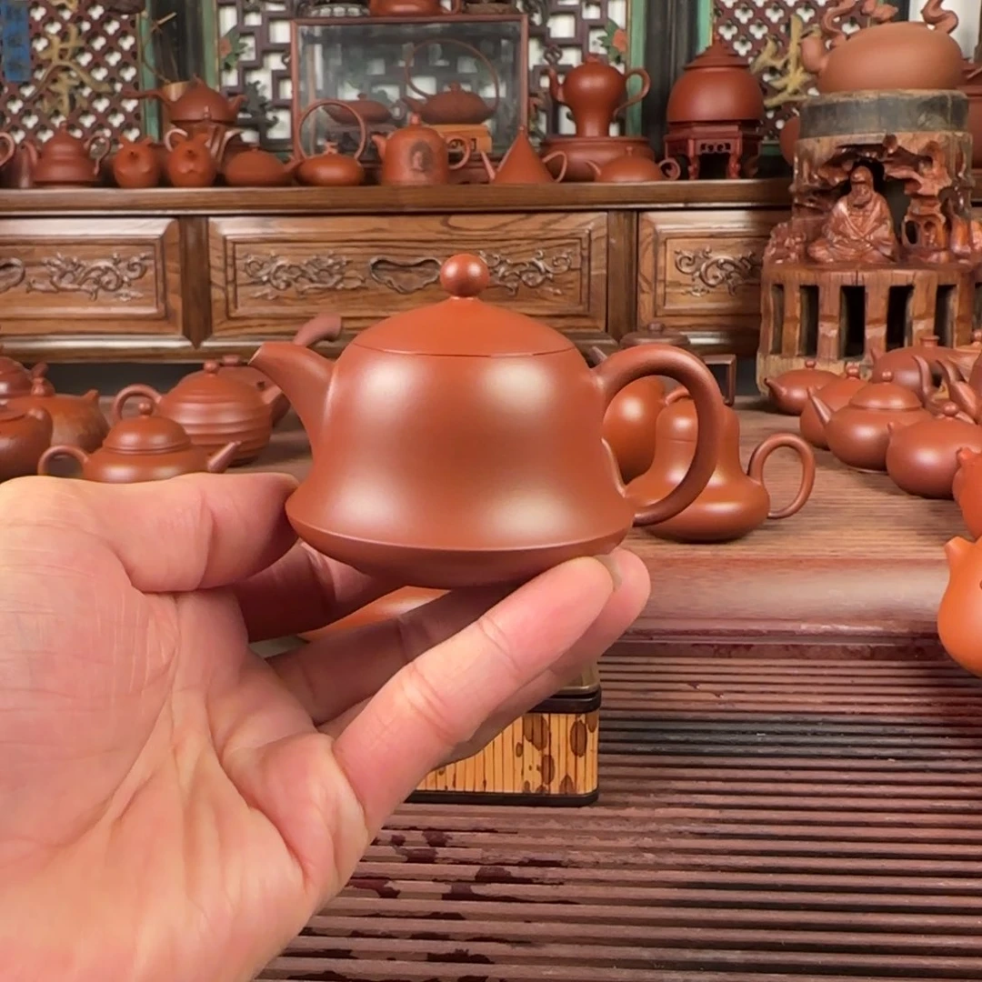 茶壶朱泥潮州手拉壶