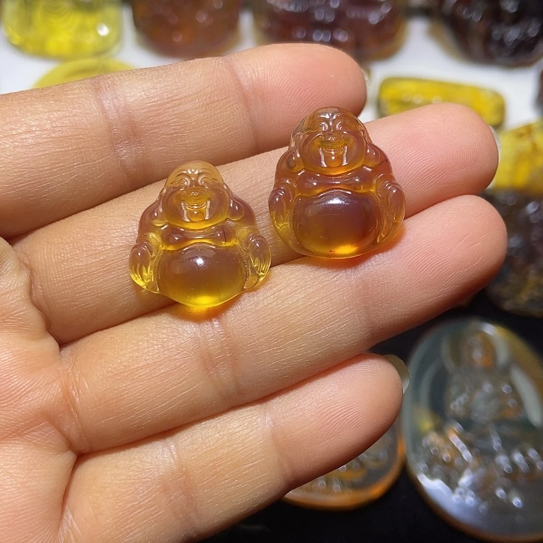 琥珀未镶嵌颈饰缅甸天然琥珀吊坠