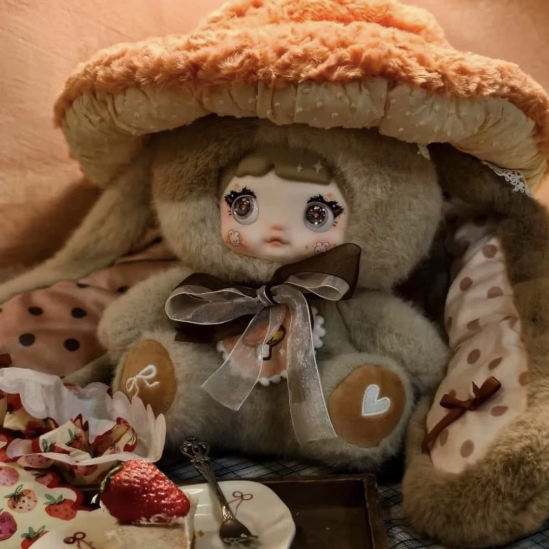 糯米儿nommi400%蘑菇帽毛绒公仔玩偶