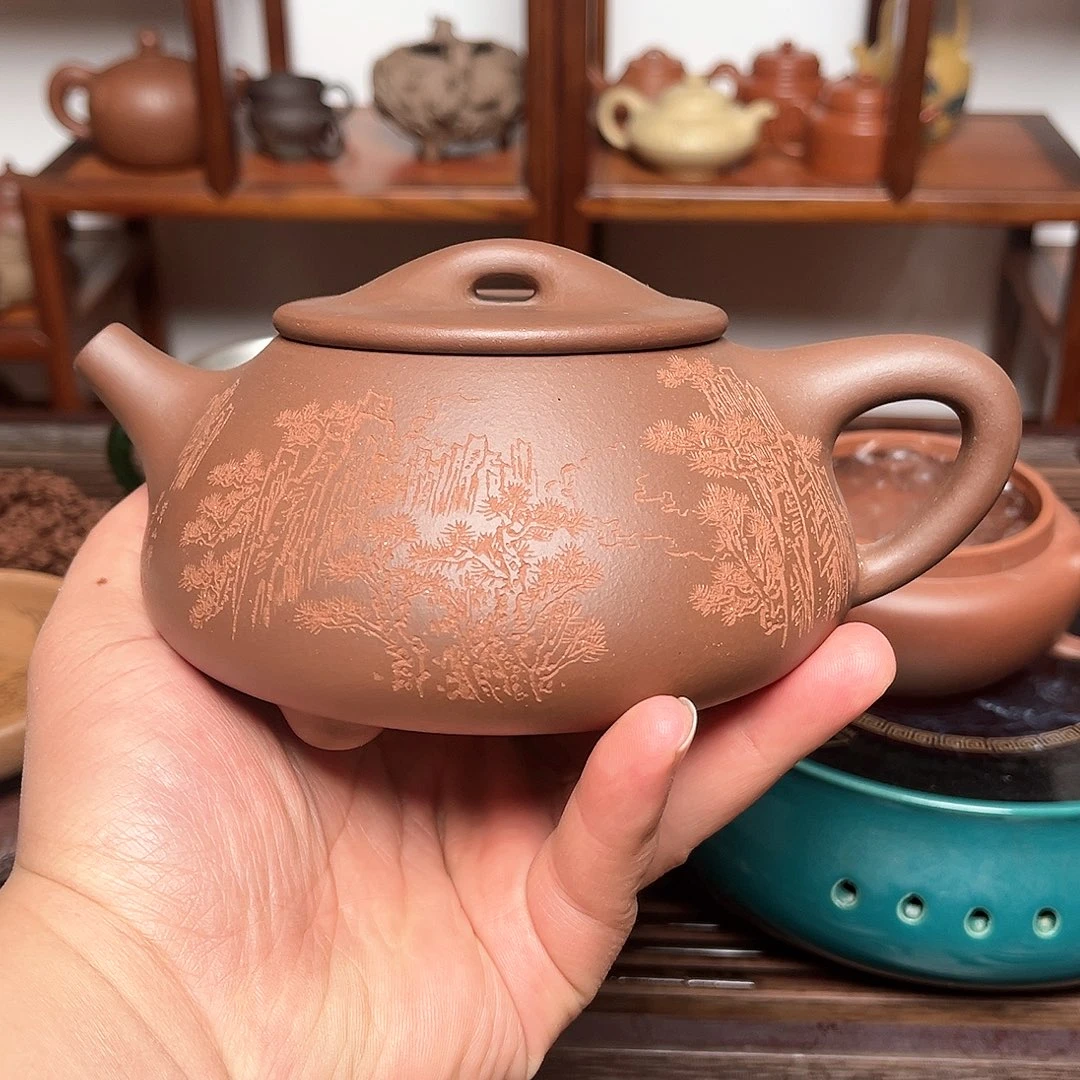 紫砂茶壶大石瓢壶
