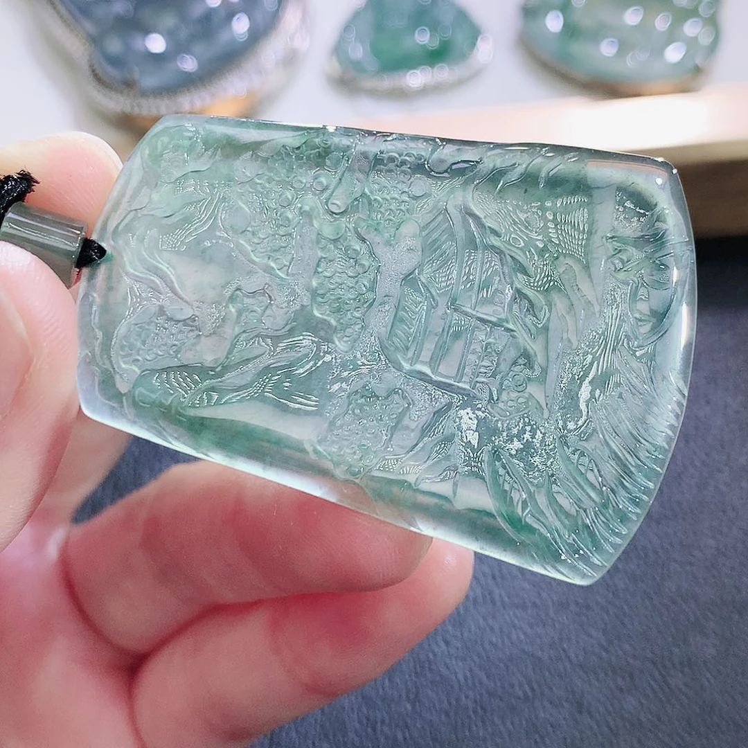 翡翠未镶嵌挂件翡翠