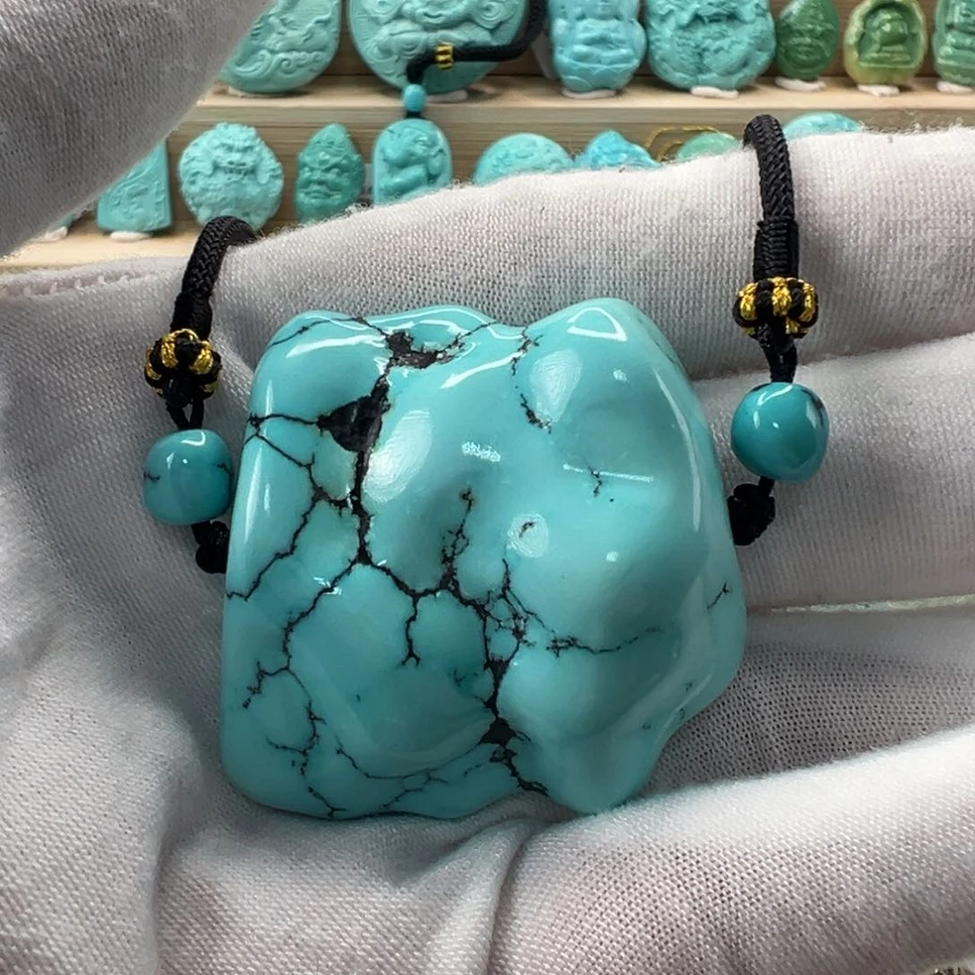 未镶嵌绿松石随形39.5mm