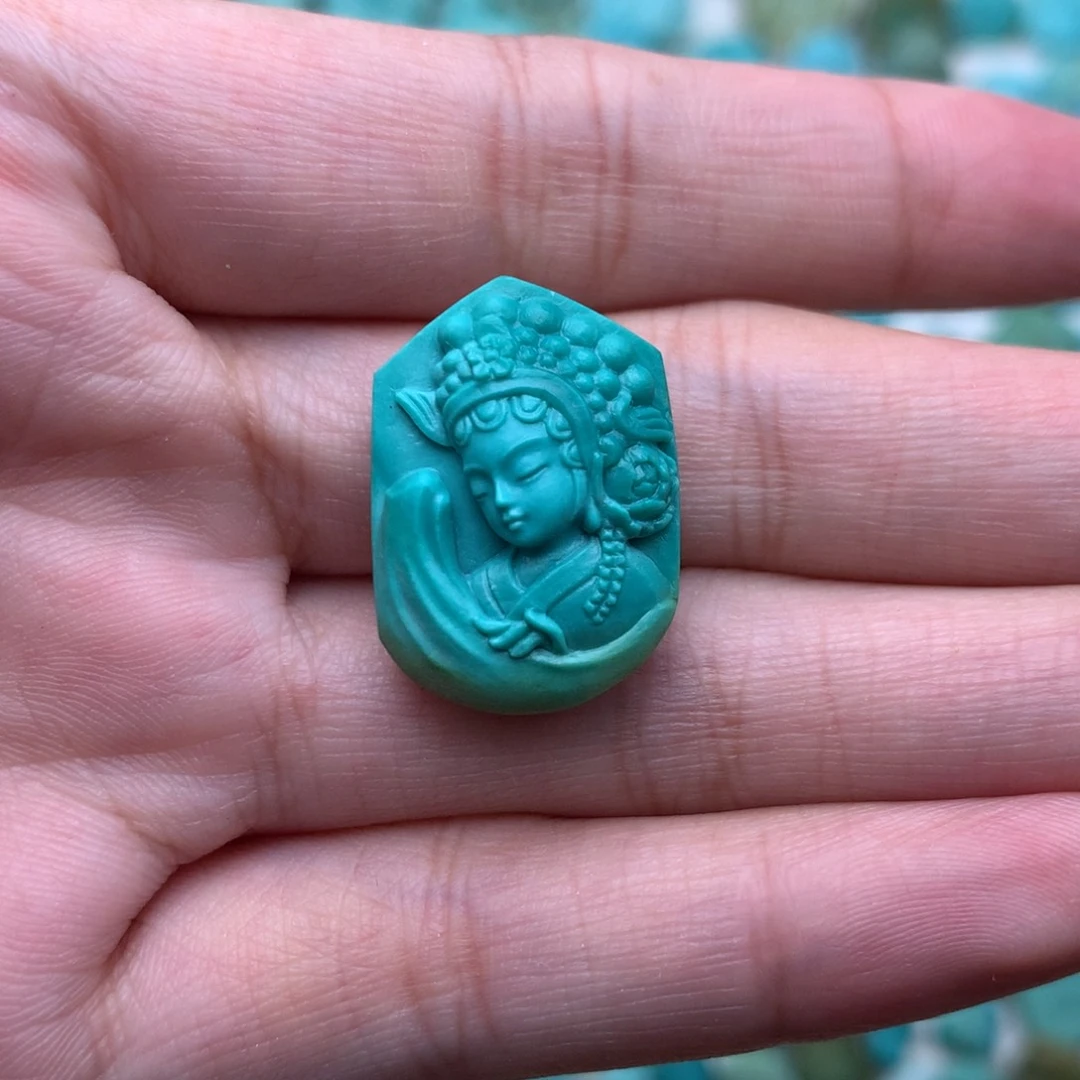 未镶嵌绿松石珠宝奇石