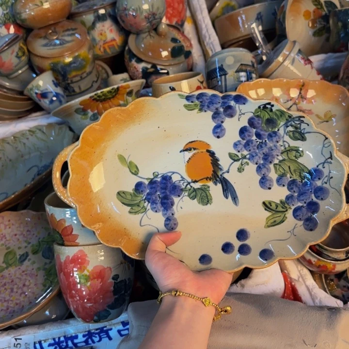 瓷片景德镇陶瓷手工手绘