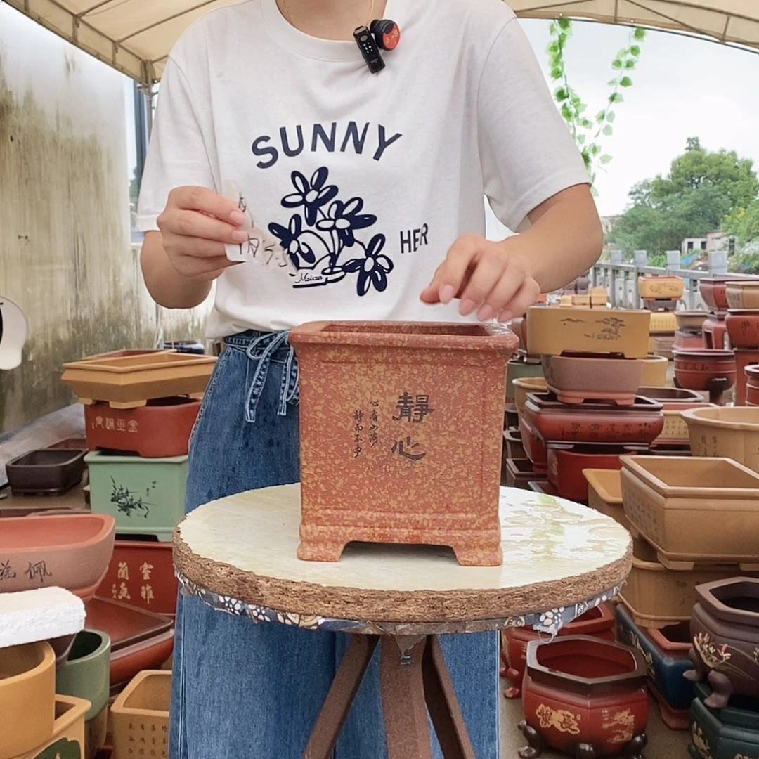 紫砂花盆紫砂花盆