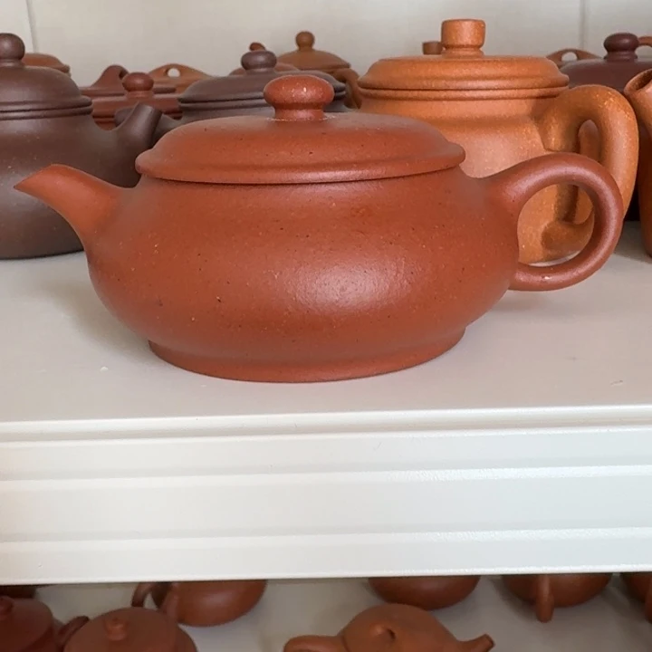 紫砂茶杯朱泥明炉150cc