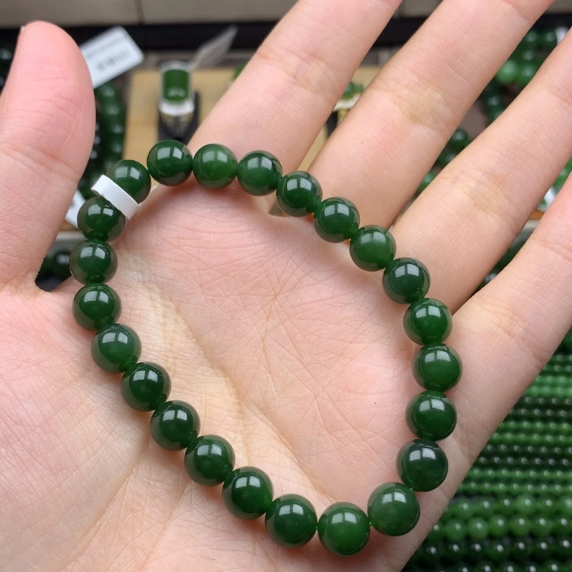 【闪购商品】未镶嵌手串和田玉（碧玉）8