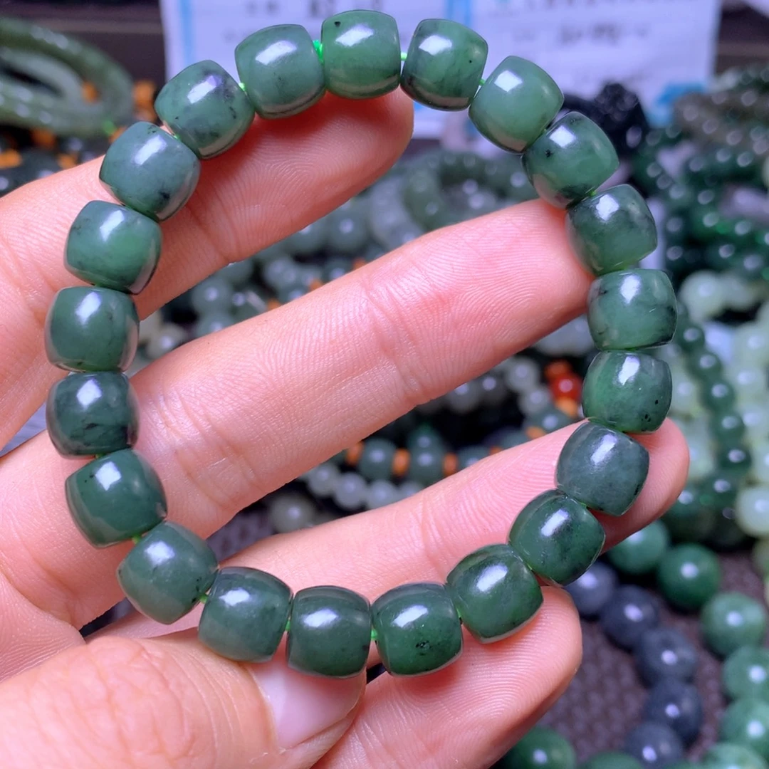 和田玉未镶嵌手串10